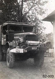 [Front View of Truck of the 995th Field Artillery Bn, 7th Army]