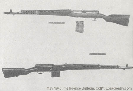 [The Tokarev M1940 semiautomatic rifle.]