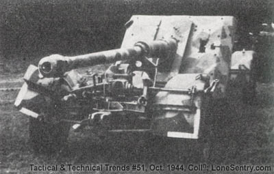 [The German 88-mm antitank gun Pak 43.]