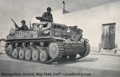 [German Panzer II light tank captured in Tunisia]