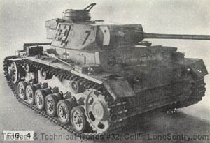 [Captured German Panzer III tank]