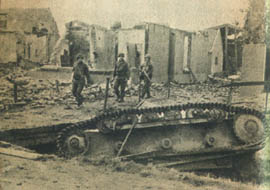 [101st Airborne Division: Destroyed German Panzer II]