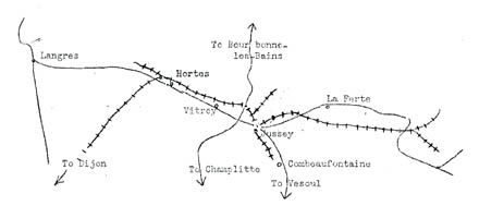 [Figure 6. Area between Langres and Jussey]