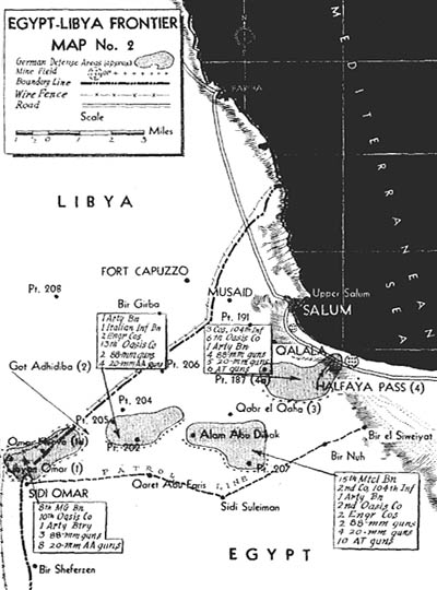 [Map No. 2--Egypt-Libya Frontier]
