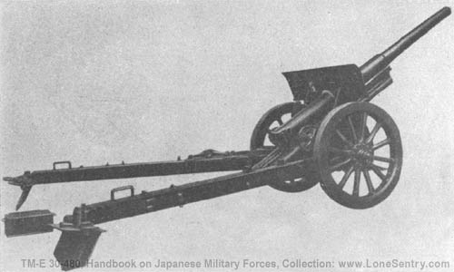 [Figure 221. Model 14 (1925) 105-mm gun.]