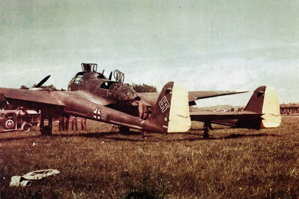 Color picture of German Focke-Wulf Fw 189 Uhu